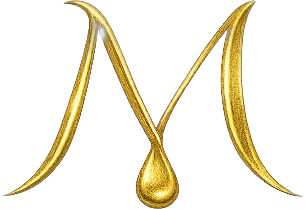 MedPoint Akademi logo — altın M